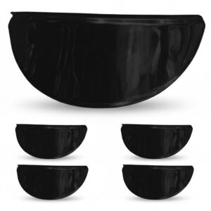 Black Headlight Shade Compatible for Royal Enfield Motorcycles, Classic 350, Standard, 2012 to 2020 Models, Headlamp Cap, Set of 5
