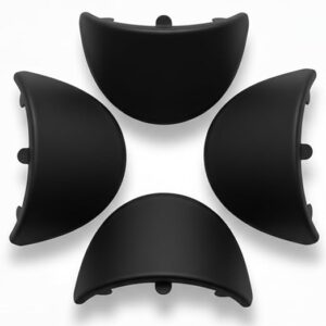 Black Metal Motorcycle Indicator Light Shades, Compatible with Royal Enfield Classic Electra Standard 350/500cc, Pack of 4