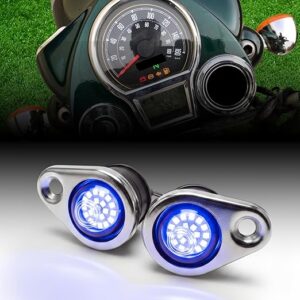 Bike Eyes LED Parking Light Compatible with Royal Enfield Classic Reborn Models, 2021-2025 (BLUE)