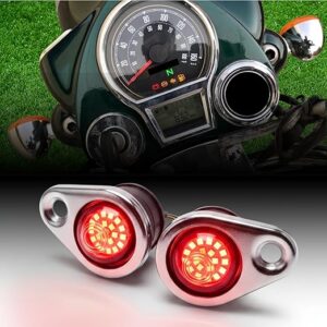 Bike Eyes LED Parking Light Compatible with Royal Enfield Classic Reborn Models, 2021-2025 (RED)