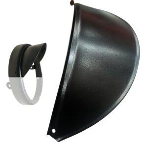 Black Headlight Cap, Shade Compatible for Royal Enfield (Black) Classic 350, Models 2009-2021, Standard/Head Lamp Cap