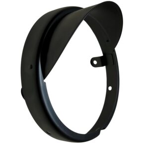 Headlight Ring with Cap and black Rim with Shade, Black, Compatible for Royal Enfield Reborn 350 new models Post-2021 J-Series Models