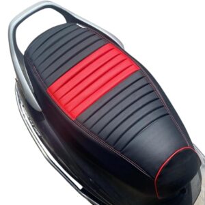 Waterproof Scooty Seat Cover Compatible with NTORQ 125, Activa 6G, Activa 5G, Jupiter, Yamaha Ray ZR 125, Access 125, Stapler Fitting (Red)