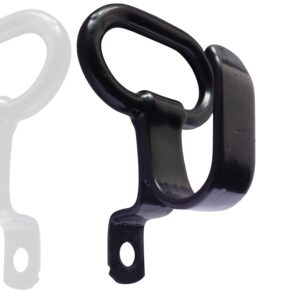 Universal Bike Pillion Side Holder Hook, Heavy Duty Metal, Black, Compatible with Royal Enfield Classic 350/500 and Other Bikes