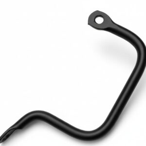 Side Seat Handle, Black Finish Metal Grip, Compatible with Royal Enfield Classic 350, Electra, Standard Models, Side Grab bar