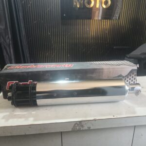 Tail Gunner Chrome Exhaust - Rotating Silencer for Royal Enfield Classic 350 & Bullet