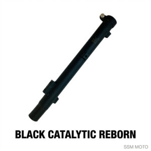 Royal Enfield Classic 350 Reborn Black Catalytic Converter Pipe by SSM MOTO