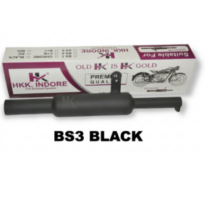 Premium Matte Black Silencer for Royal Enfield Classic & Standard (BS3 Compatible)