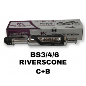 Premium Riverscone Exhaust Silencer for Royal Enfield Classic & Bullet (BS3, BS4, BS6 Models)
