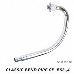 Royal Enfield Classic and Standard 350 Chrome Bend Pipe BS3 BS4 by SSM MOTO