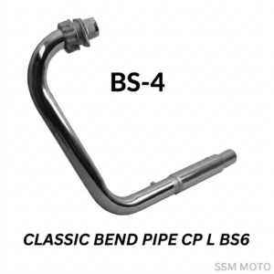 Royal Enfield Classic 350 Chrome L-Bend Pipe for BS4 and BS6 Models by SSM MOTO