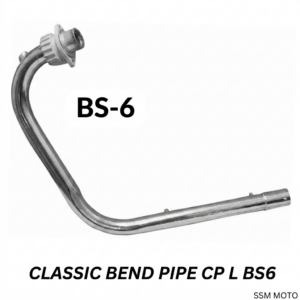 Royal Enfield Classic 350 BS6 Chrome Bend Pipe with Sensor Port by SSM MOTO