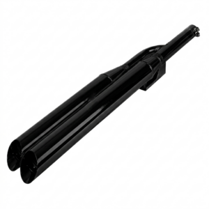 Double Barrel Black Exhaust for Royal Enfield Classic 350, Reborn