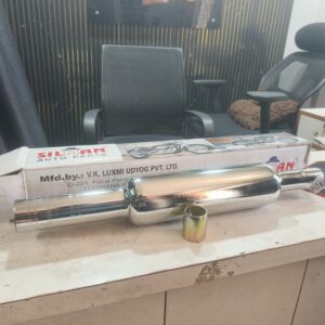 Short punjab big mouth silencer for meteor reborn chrome polish Royal Enfield J series model Silman pooja LSM4-A