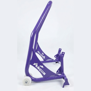 SSM Moto 360° Rotatable Rear Paddock Stand – Dismantlable Design (280kg Capacity) – Blue