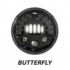 BUTTERFLY Multi-LED Projector Headlight for Royal Enfield and Universal 7-inch Fitment
