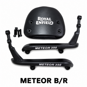 Royal Enfield Meteor 350 Backrest with Pillion Cushion Black