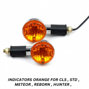 Orange Lens Side Indicators for Royal Enfield Classic 350, Standard, Hunter, and Meteor 350