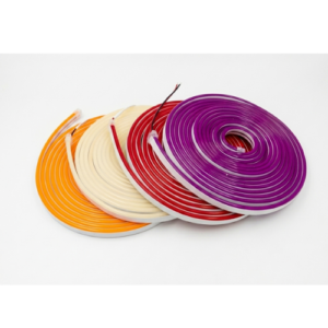 Colorful Neon Flex LED Strip Light Rolls for Home and Outdoor Decor.