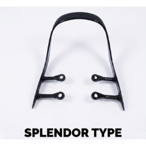 Splendor type backrest for Hero Splendor Plus black color