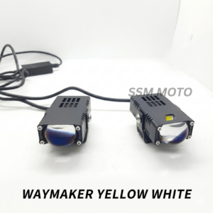 Waymaker Yellow White Dual Color LED Fog Light for Motorcycles - SSM MOTO