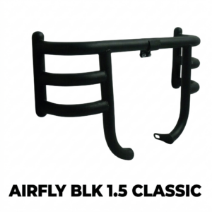 Airfly BLK 1.5 classic leg guard matte black heavy crash guard for Royal Enfield Classic 350