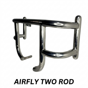 Premium Chrome Airfly Two Rod Leg Guard for Royal Enfield Classic 350 and Bullet