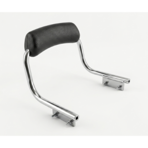 Chrome silver backrest with foam cushion for Royal Enfield Classic 350 2019 model.