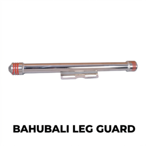 Bahubali leg guard chrome crash guard with red rings for Royal Enfield Classic 350