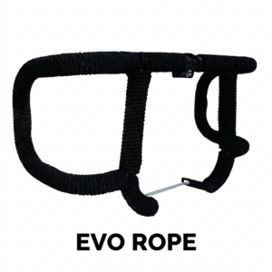 Evo rope wrapped leg guard for Royal Enfield Classic 350 sports shape matte black