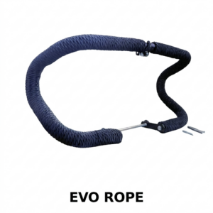 EVO rope leg guard black nylon rope wrapped crash guard for Royal Enfield Classic 350