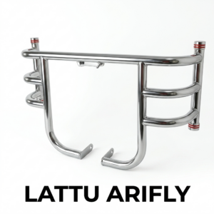 Lattu Arifly chrome leg guard for Royal Enfield Classic 350 heavy duty crash guard