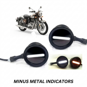 Premium Minus Metal LED Indicators for Royal Enfield Classic 350, Meteor, and Hunter