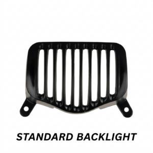 Premium heavy duty die cast aluminium standard backlight cover tail light grill for Royal Enfield Bullet and Electra