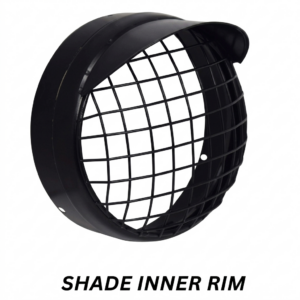Premium heavy duty shade inner rim headlight grill with ring for Royal Enfield Classic 350