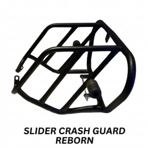 "Black Slider Crash Guard for Royal Enfield Reborn Classic 350 for engine protection"