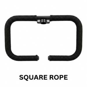 Heavy Duty Black Square Rope Wrapped Leg Guard for Royal Enfield Classic 350
