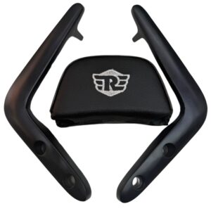 Royal Enfield Reborn Heavy quality Backrest with re logo compatible with J series model Reborn