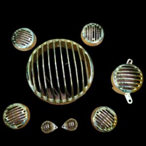 Complete Pure Brass Headlight Set Royal Enfield Classic 350 Bullet Full Brass Kit Karol Bagh