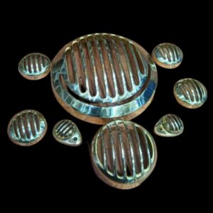 Complete Pure Brass Headlight Set Royal Enfield Reborn Classic 350 Full Brass Kit Modification
