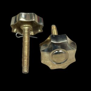 Pure Brass Tool Box Nut Flower Set 2 Piece Royal Enfield Classic 350 Bullet Brass Nut