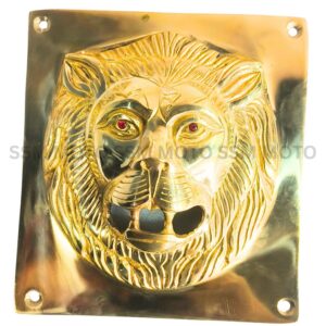 Lion Pure Brass Battery Box Panel Royal Enfield Classic 350 Bullet Heavy Brass Side Panel