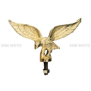 Solid brass eagle design mudguard mascot for classic motorcycle front fender by SSM MOTO