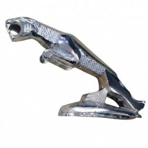 Chrome Jaguar Leaper hood ornament mascot for classic luxury cars