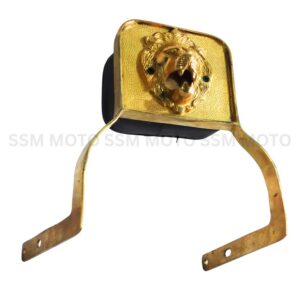 Lion Pure Brass Seat Handle Backrest Royal Enfield Classic 350 Bullet Pillion Seat Brass