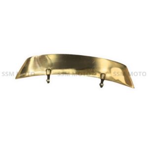 Vintage style plain brass motorcycle number plate, custom bike license plate holder.