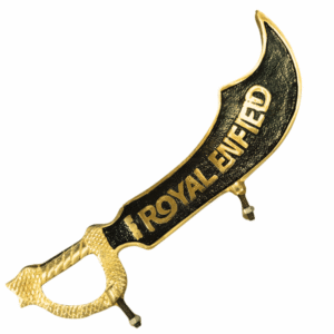 Talwar Big Pure Brass Mudguard Plate Royal Enfield Classic 350 Bullet Heavy Quality