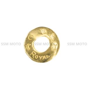 Solid brass motorcycle finish washer, custom bike hardware spacer.