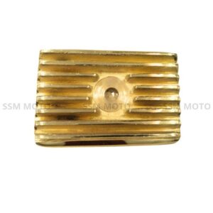 SSM Moto brass tapped plate for Royal Enfield old model dhari engine parts.