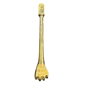 Custom brass eagle claw motorcycle clutch brake lever, vintage style handle part.